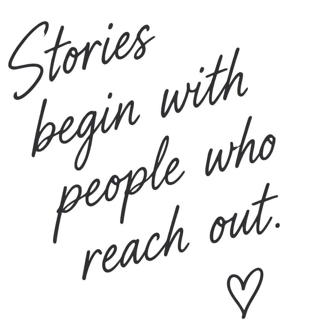 Text design featuring inspirational quote about connection.
